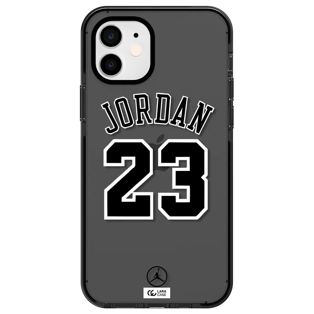 Twenty Three Jordan Apple iPhone 12 impact Smoke Black Case