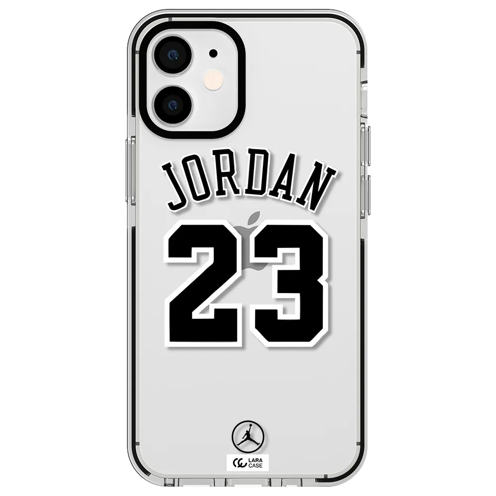 Twenty Three Jordan Apple iPhone 12 mini impact black border Case