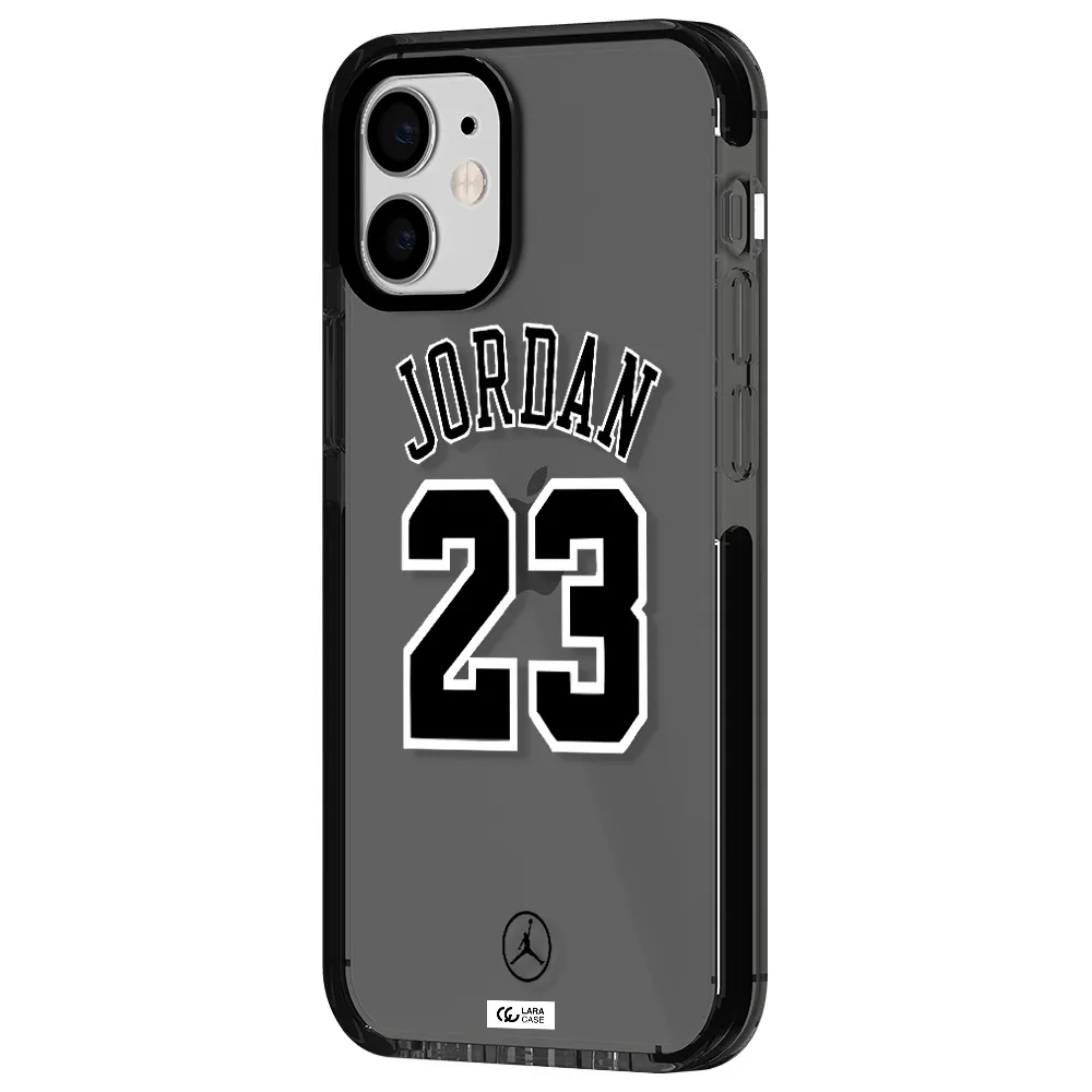 Twenty Three Jordan Apple iPhone 12 mini impact Smoke Black Case
