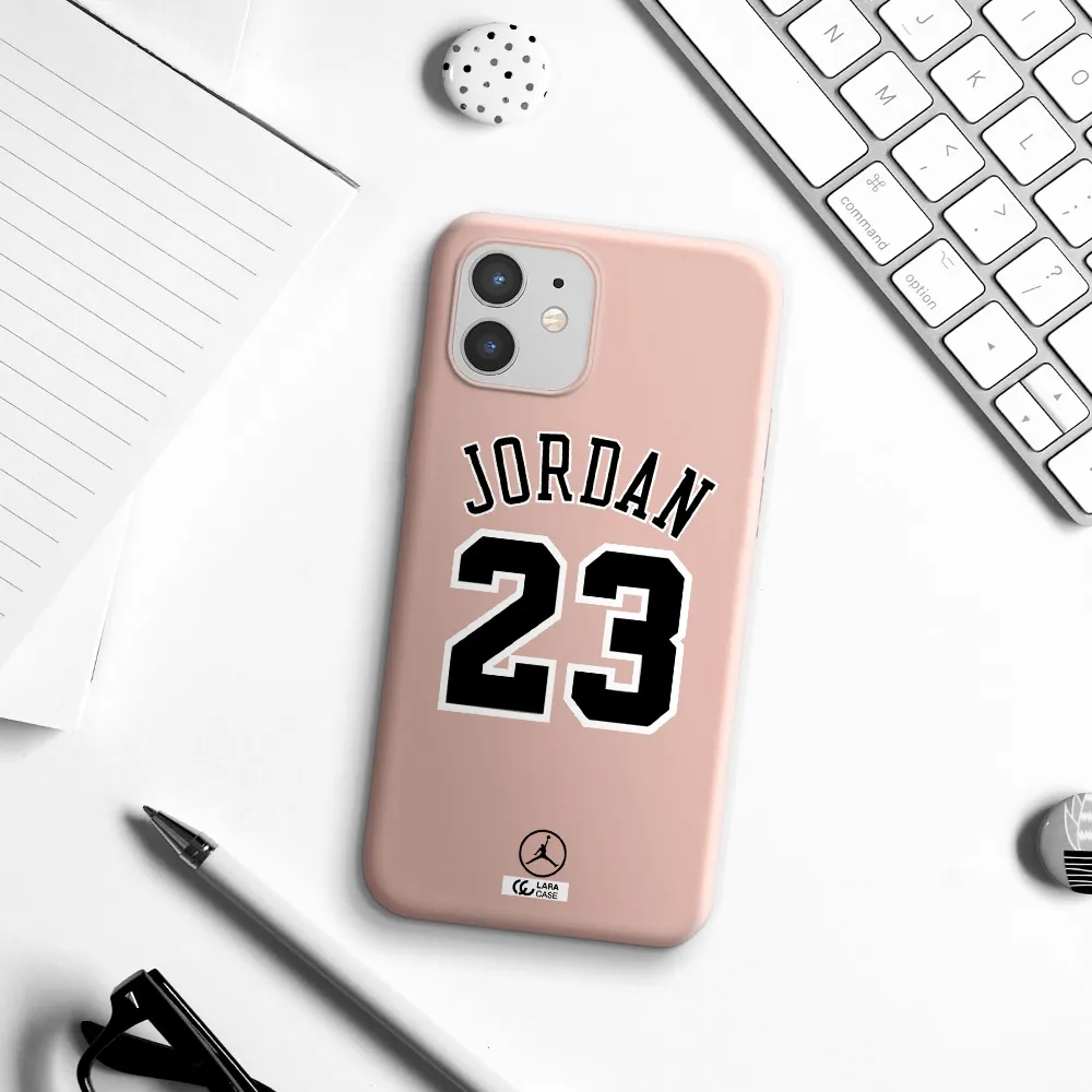 Twenty Three Jordan Apple iPhone 12 mini Silicone pastel pink Case