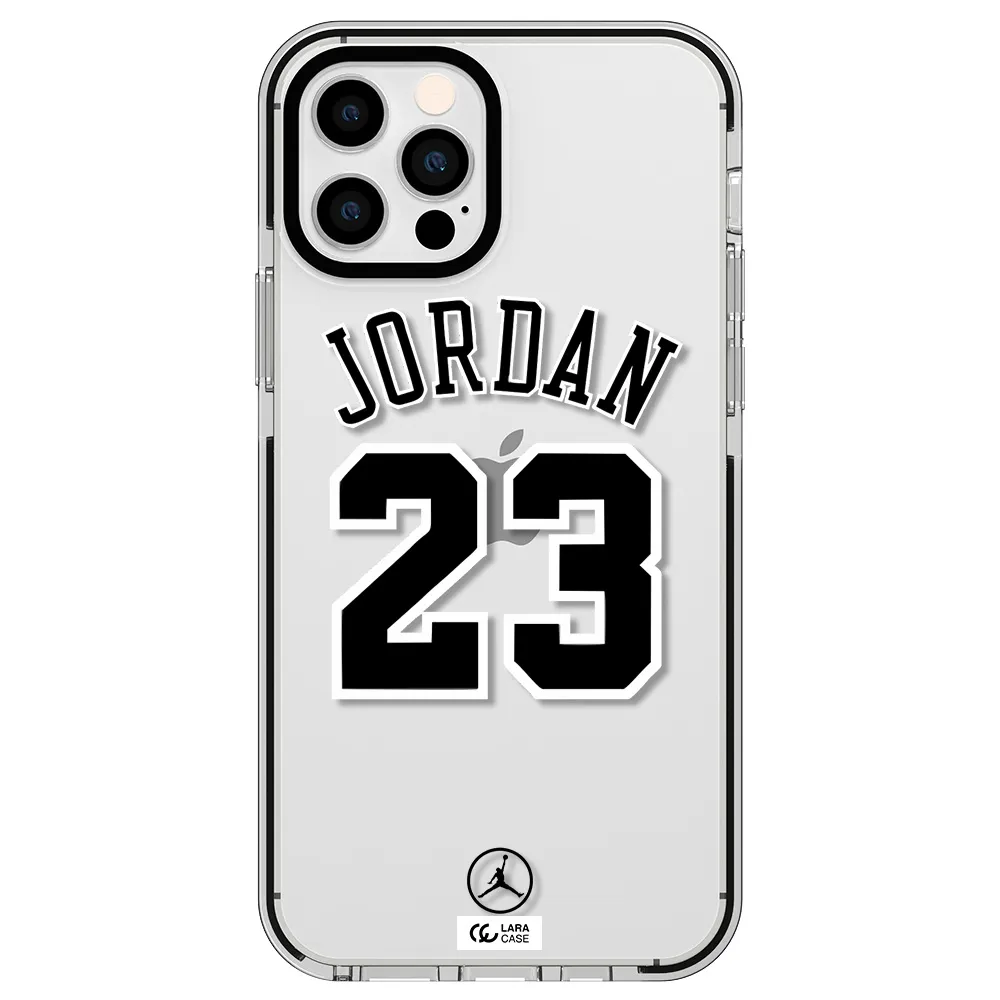 Twenty Three Jordan Apple iPhone 12 pro impact black border Case