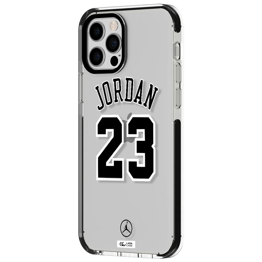Twenty Three Jordan Apple iPhone 12 pro impact black border Case