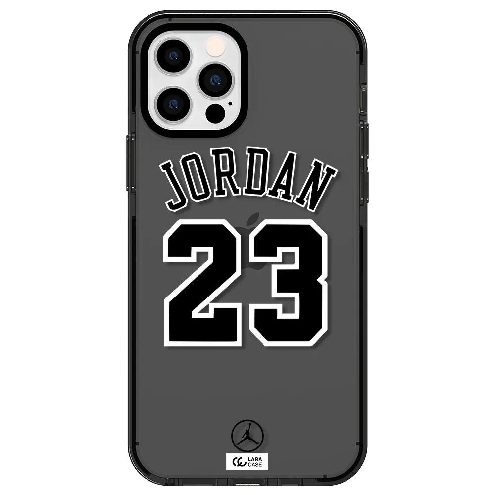 Twenty Three Jordan Apple iPhone 12 pro impact Smoke Black Case