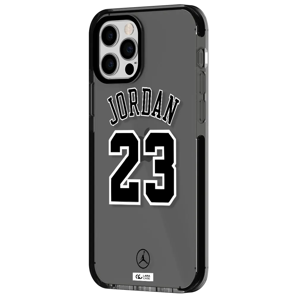 Twenty Three Jordan Apple iPhone 12 pro impact Smoke Black Case