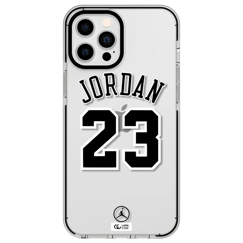 Twenty Three Jordan Apple iPhone 12 pro max impact black border Case
