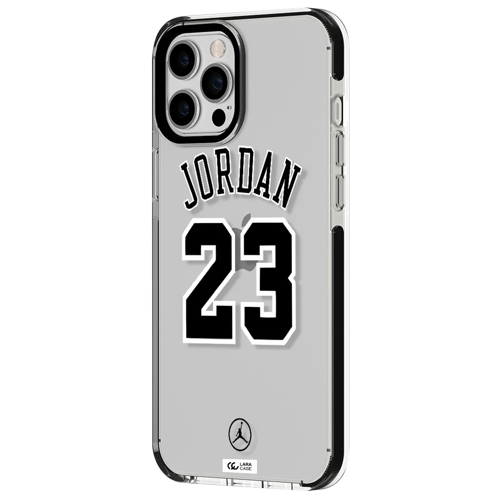 Twenty Three Jordan Apple iPhone 12 pro max impact black border Case