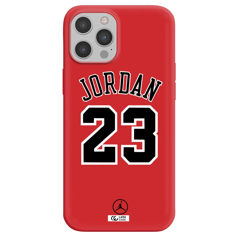 Twenty Three Jordan Apple iPhone 12 pro max Silicone Imperial Red Case