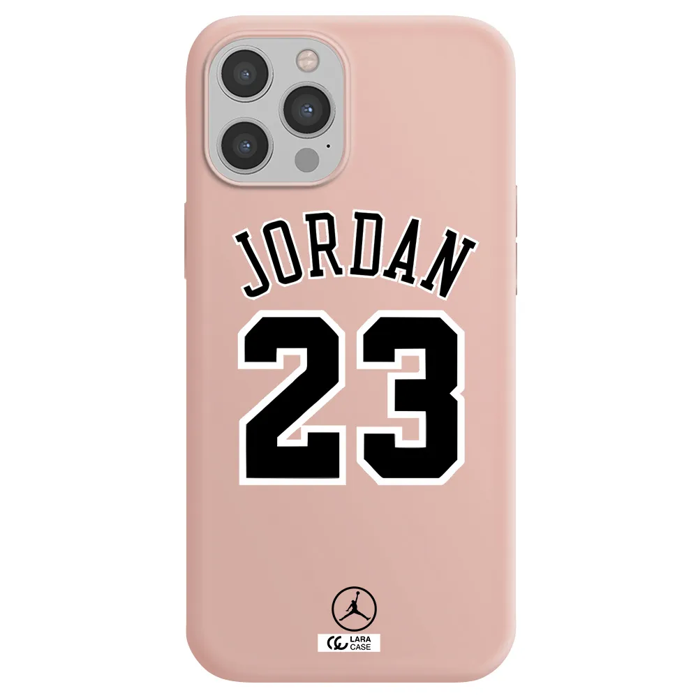 Twenty Three Jordan Apple iPhone 12 pro max Silicone pastel pink Case
