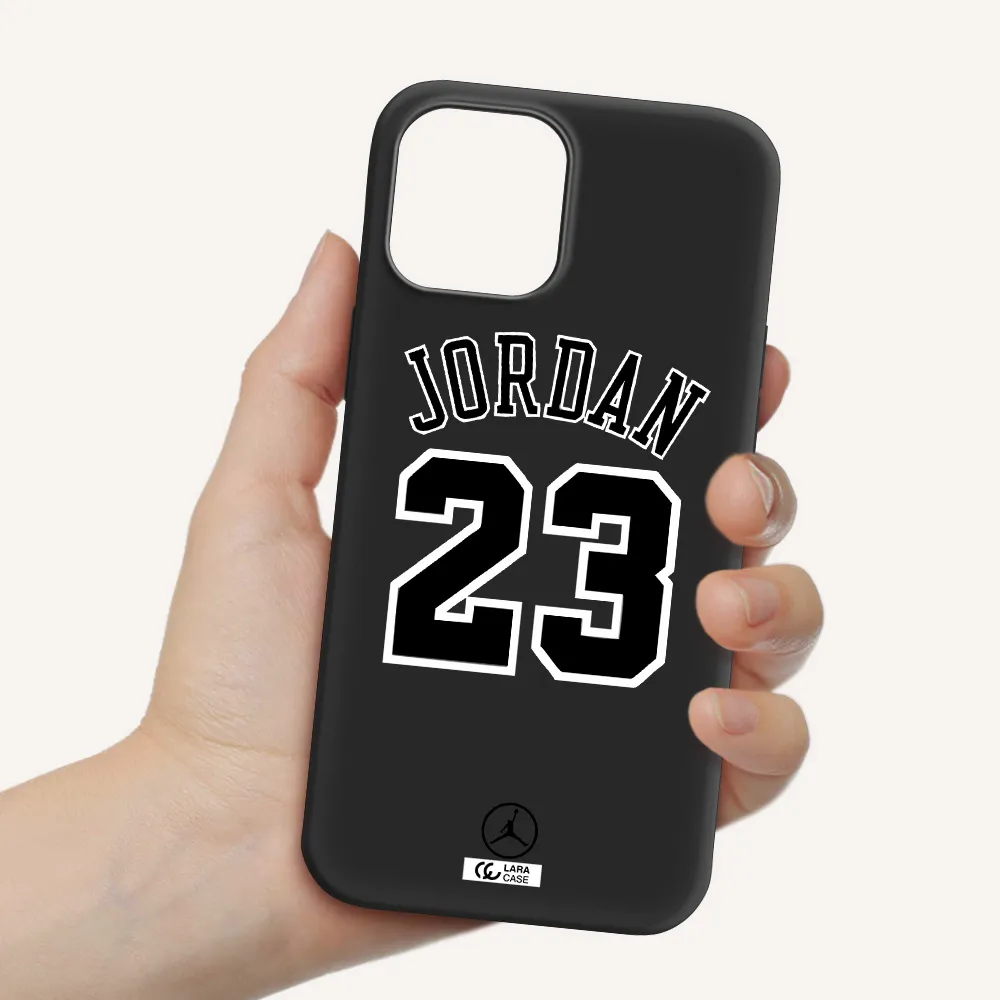 Twenty Three Jordan Apple iPhone 12 pro Silicone black Case