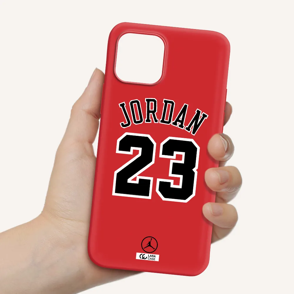Twenty Three Jordan Apple iPhone 12 Silicone Imperial Red Case