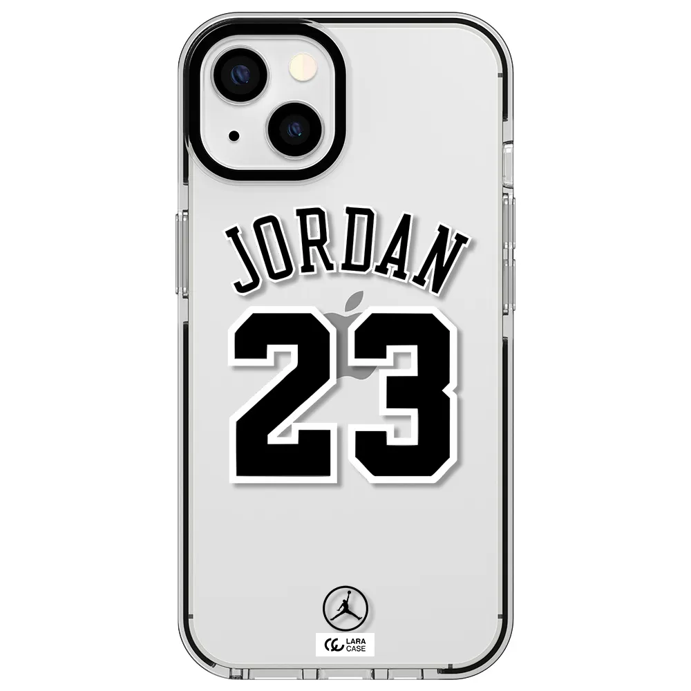 Twenty Three Jordan Apple iPhone 13 impact black border Case