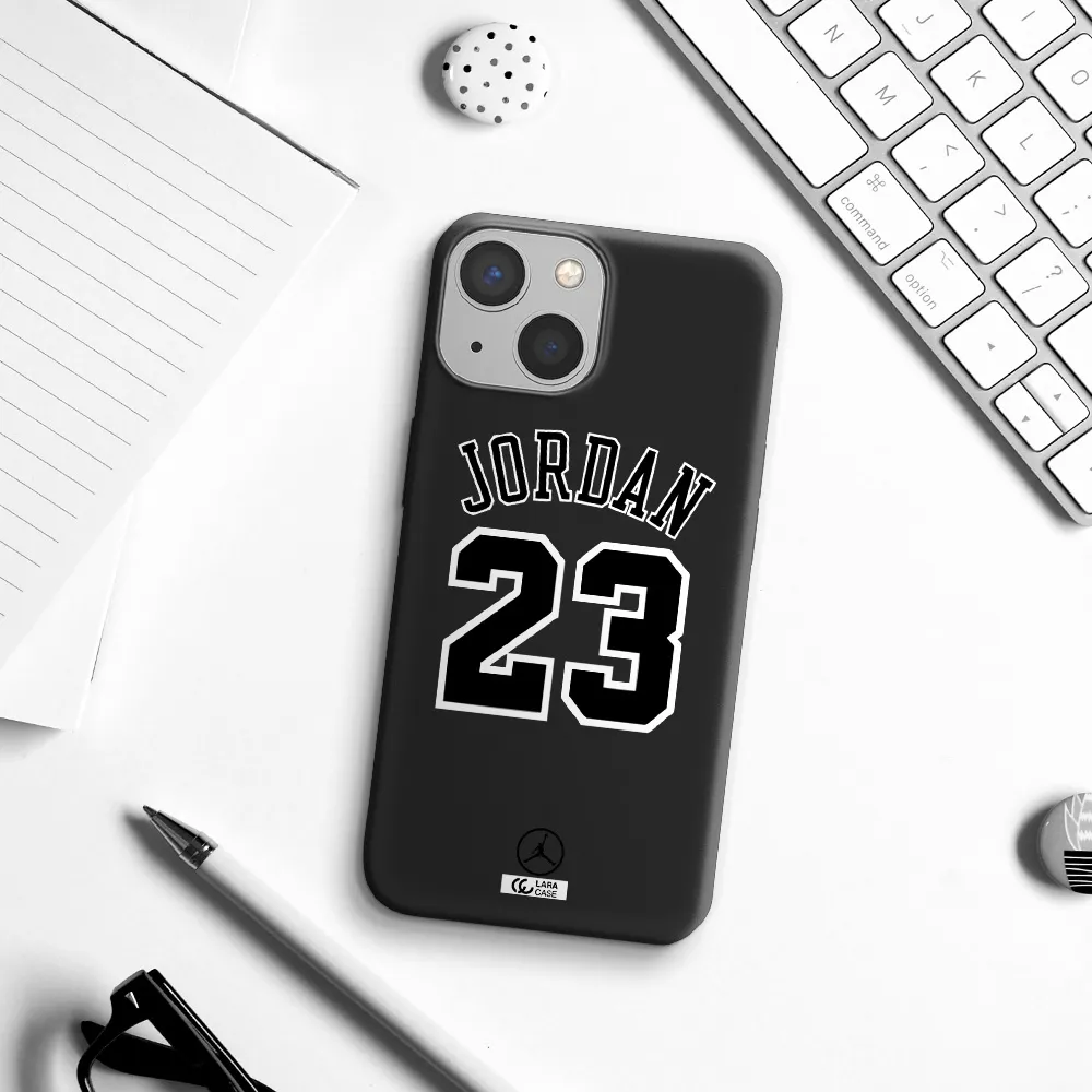 Twenty Three Jordan Apple iPhone 13 mini Silicone black Case