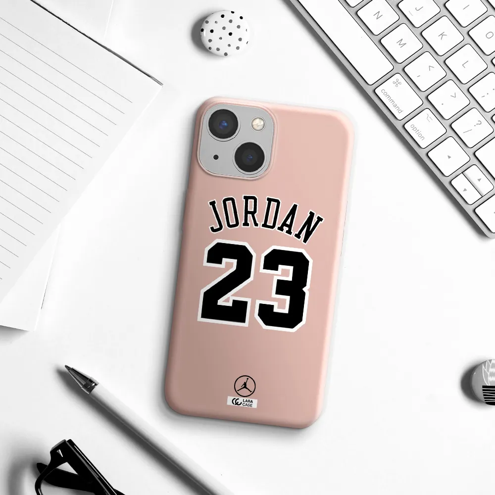 Twenty Three Jordan Apple iPhone 13 mini Silicone pastel pink Case