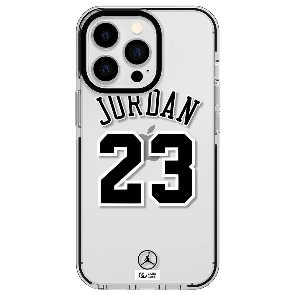 Twenty Three Jordan Apple iPhone 13 Pro impact black border Case
