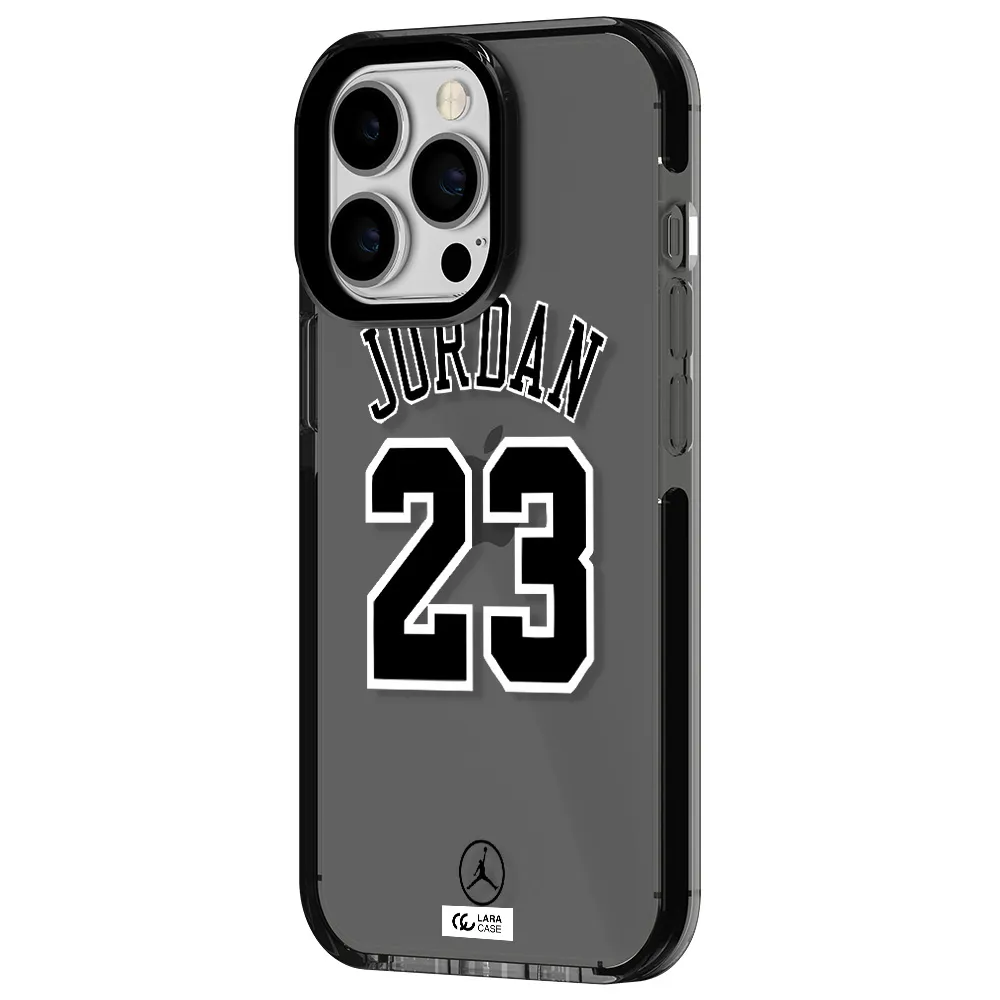 Twenty Three Jordan Apple iPhone 13 Pro impact Smoke Black Case