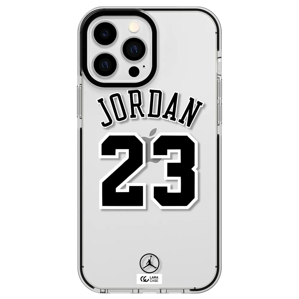 Twenty Three Jordan Apple iPhone 13 Pro Max impact black border Case