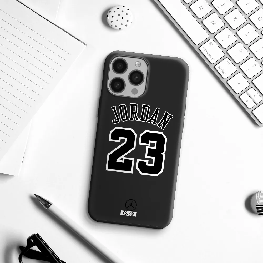 Twenty Three Jordan Apple iPhone 13 Pro Max Silicone black Case