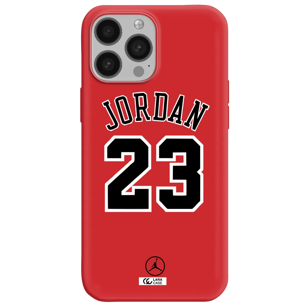 Twenty Three Jordan Apple iPhone 13 Pro Max Silicone Imperial Red Case