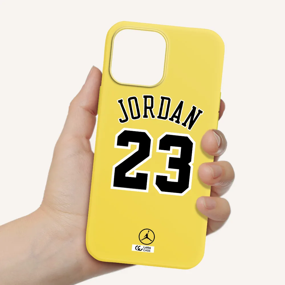 Twenty Three Jordan Apple iPhone 13 Pro Silicone canary yellow Case