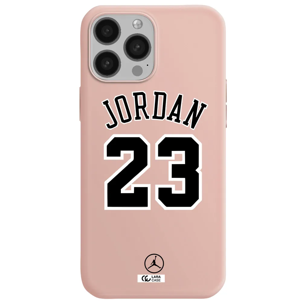 Twenty Three Jordan Apple iPhone 13 Pro Silicone pastel pink Case