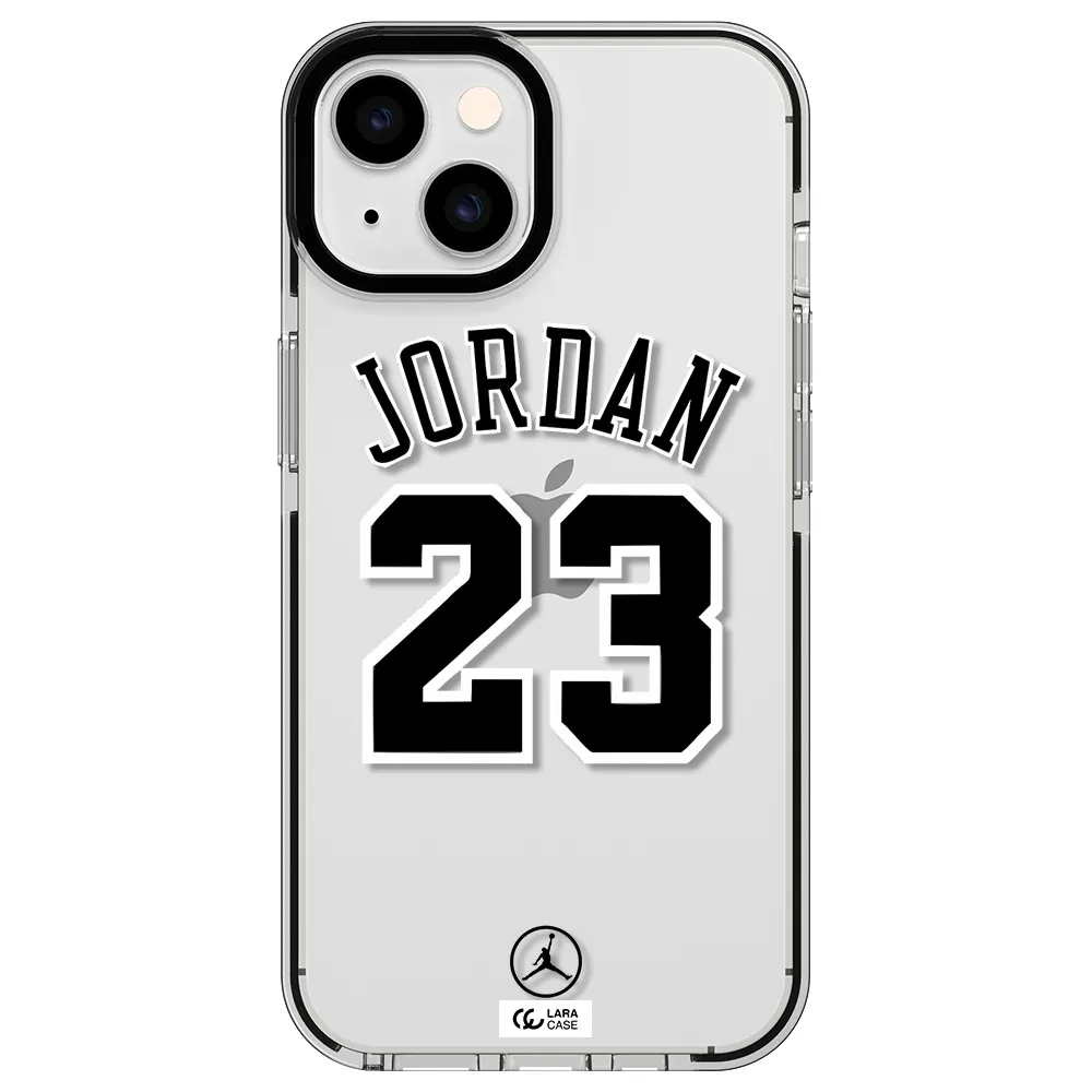 Twenty Three Jordan Apple iPhone 14 impact black border Case