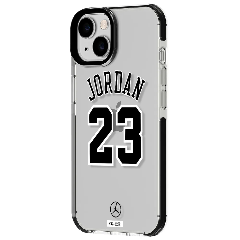 Twenty Three Jordan Apple iPhone 14 impact black border Case