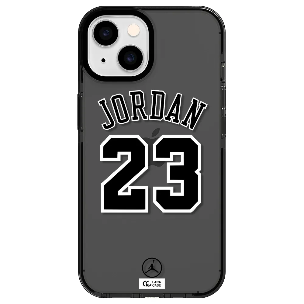 Twenty Three Jordan Apple iPhone 14 impact Smoke Black Case