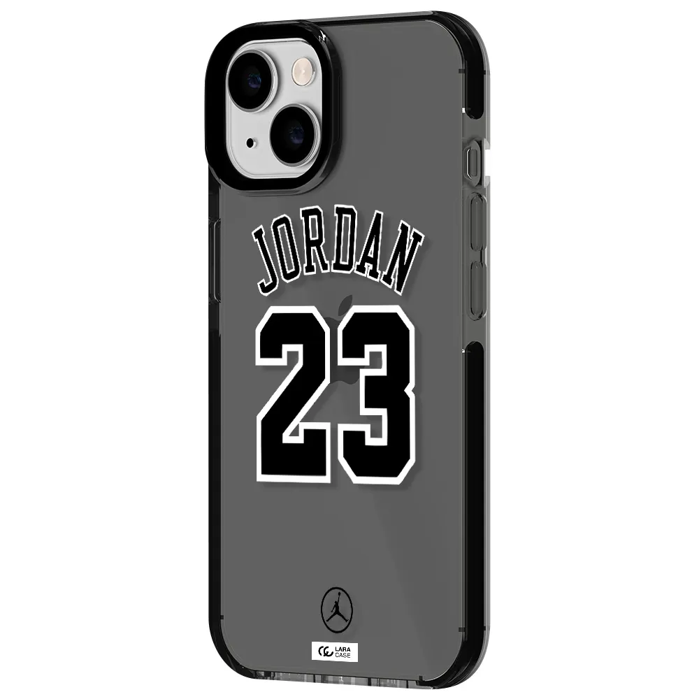Twenty Three Jordan Apple iPhone 14 impact Smoke Black Case