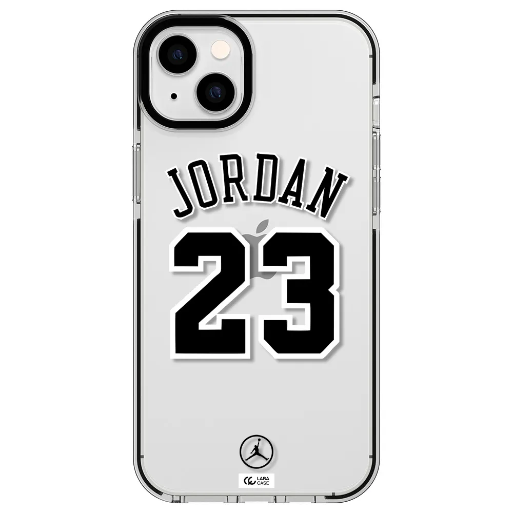 Twenty Three Jordan Apple iPhone 14 plus impact black border Case