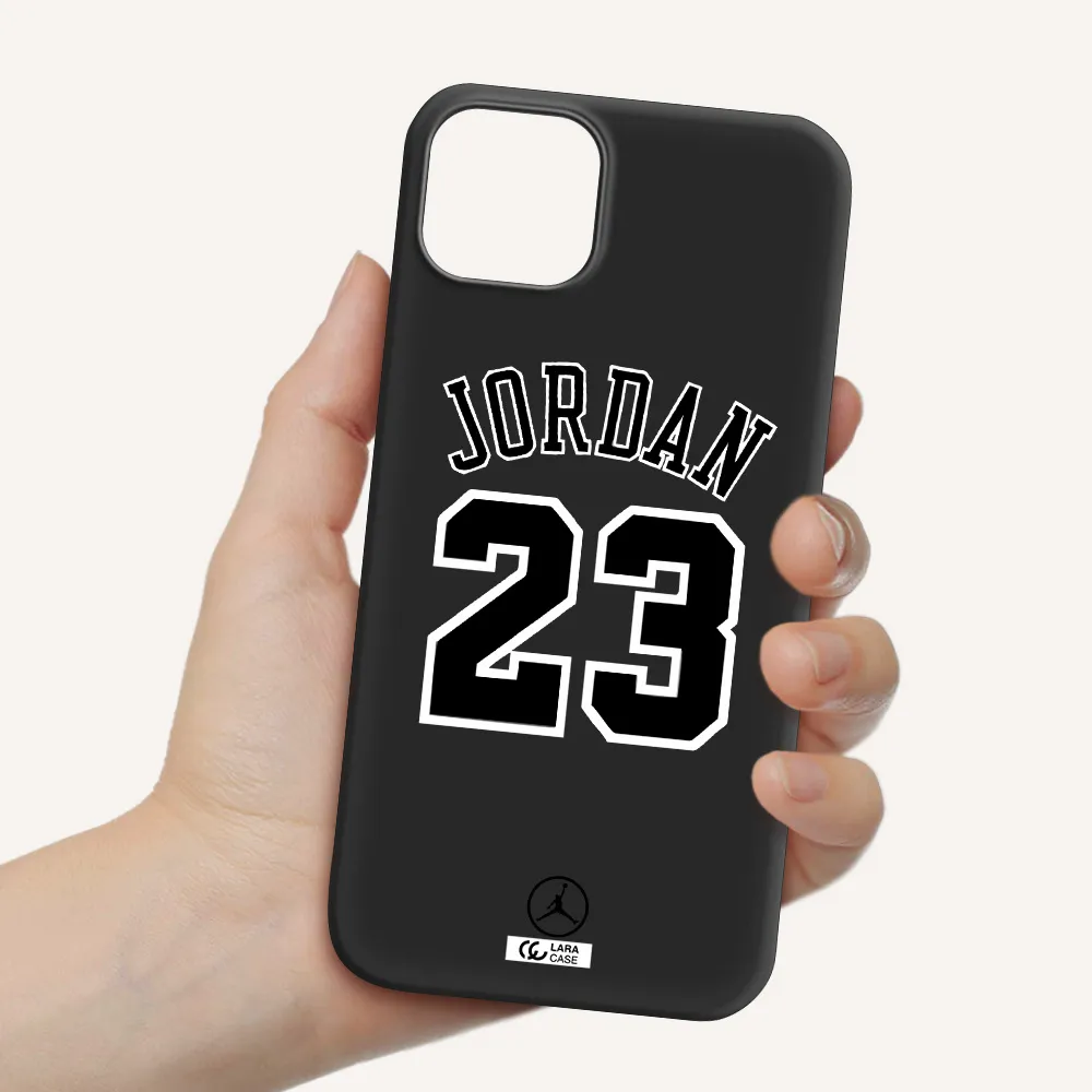 Twenty Three Jordan Apple iPhone 14 plus Silicone black Case