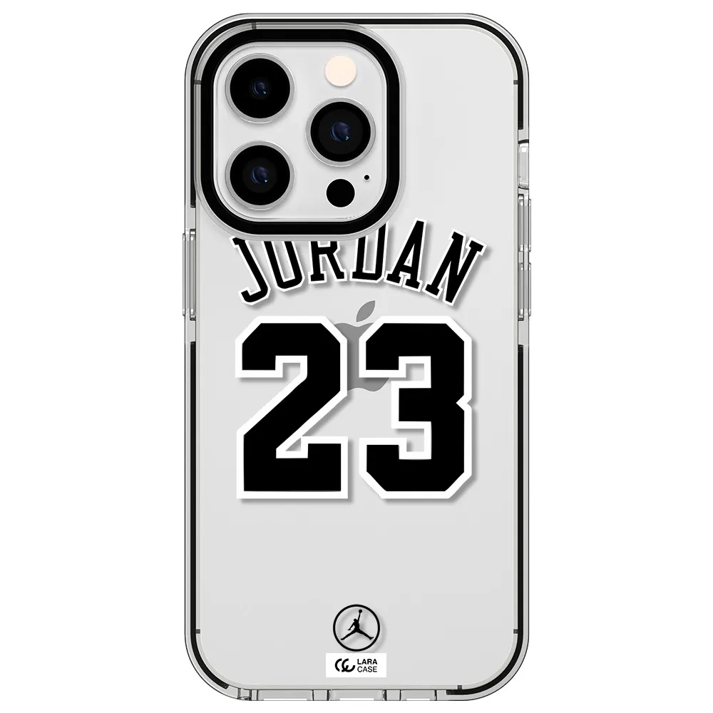 Twenty Three Jordan Apple iPhone 14 pro impact black border Case