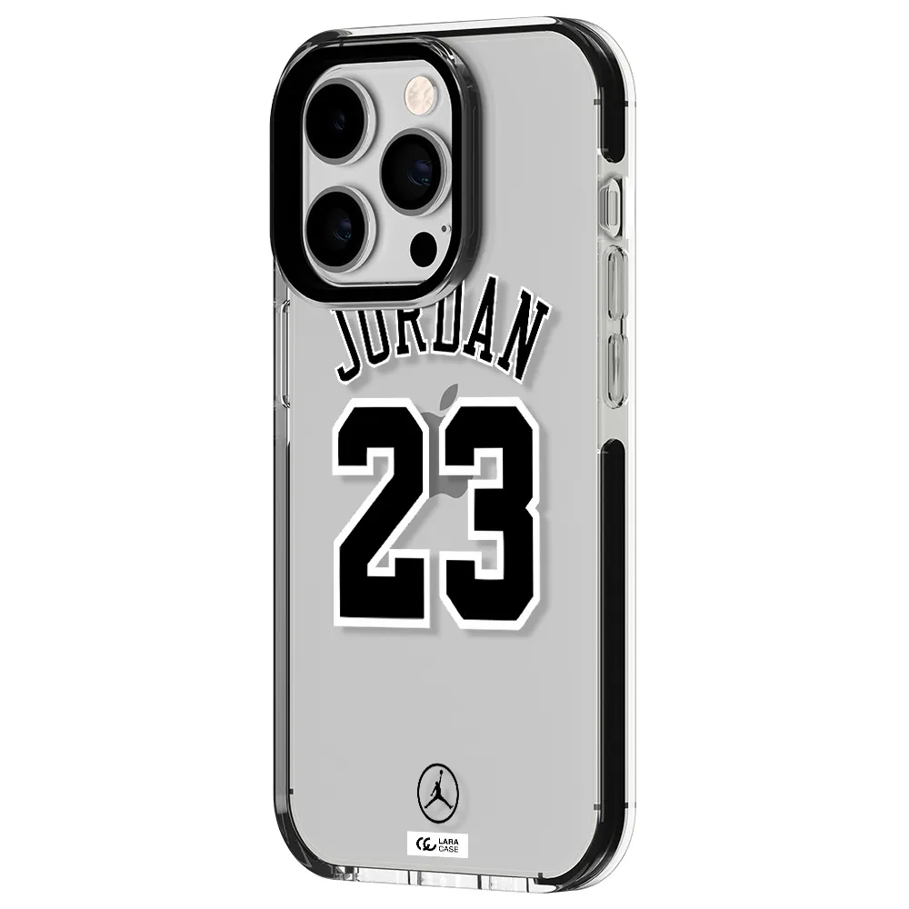 Twenty Three Jordan Apple iPhone 14 pro impact black border Case