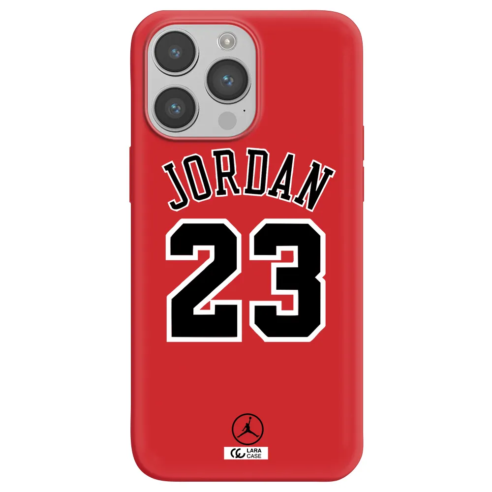 Twenty Three Jordan Apple iPhone 14 pro max Silicone Imperial Red Case