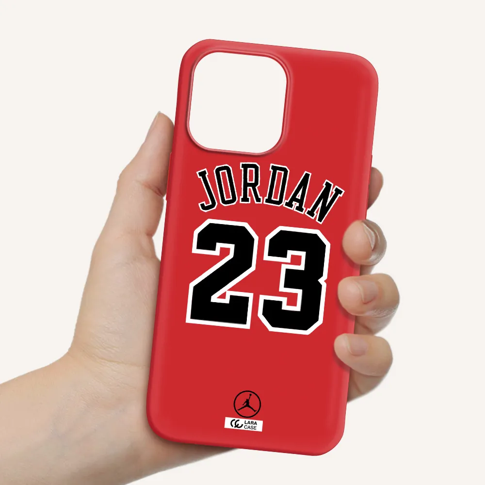 Twenty Three Jordan Apple iPhone 14 pro max Silicone Imperial Red Case