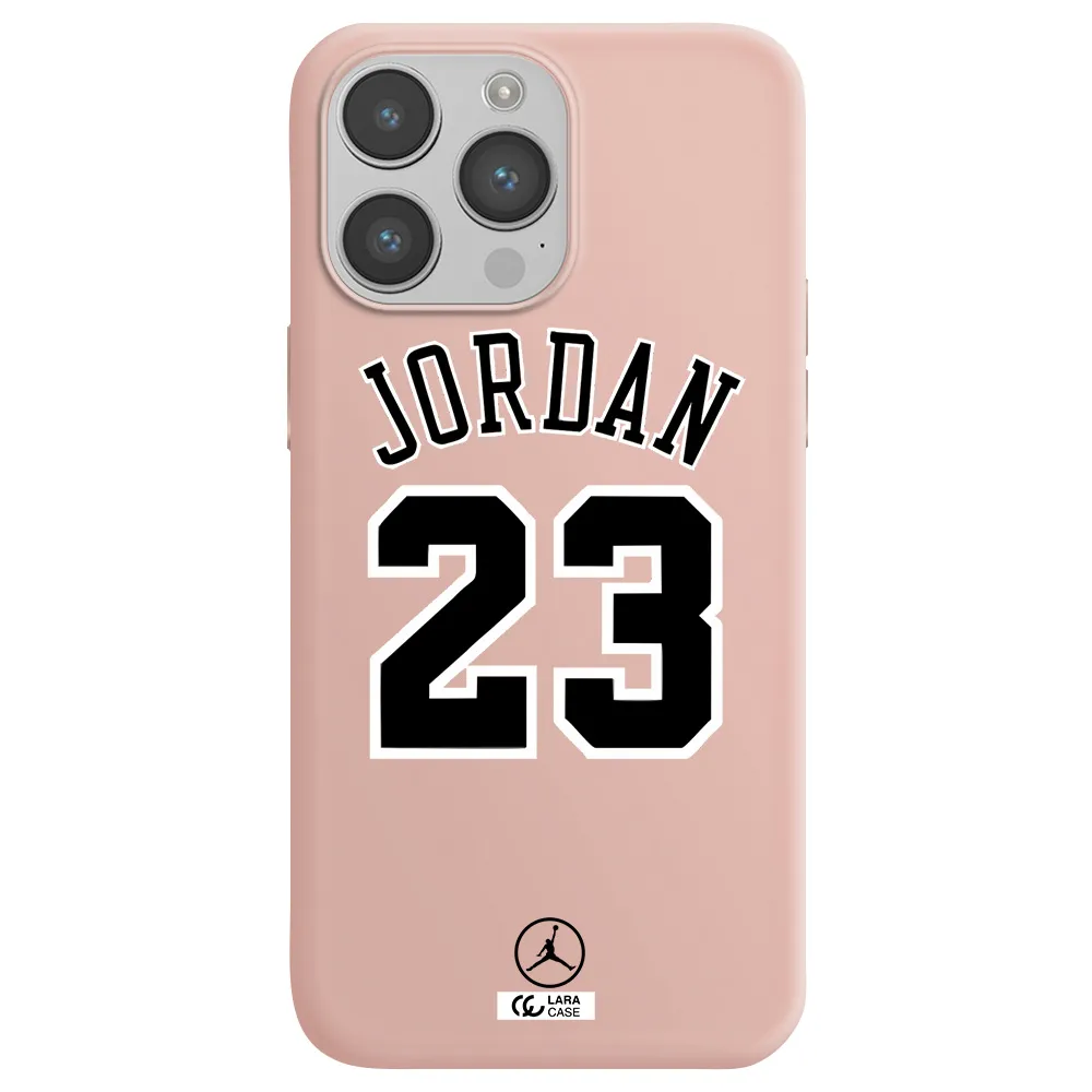 Twenty Three Jordan Apple iPhone 14 pro max Silicone pastel pink Case