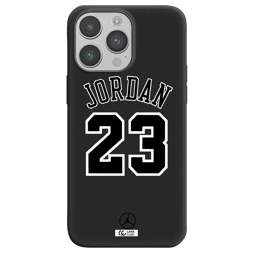 Twenty Three Jordan Apple iPhone 14 pro Silicone black Case