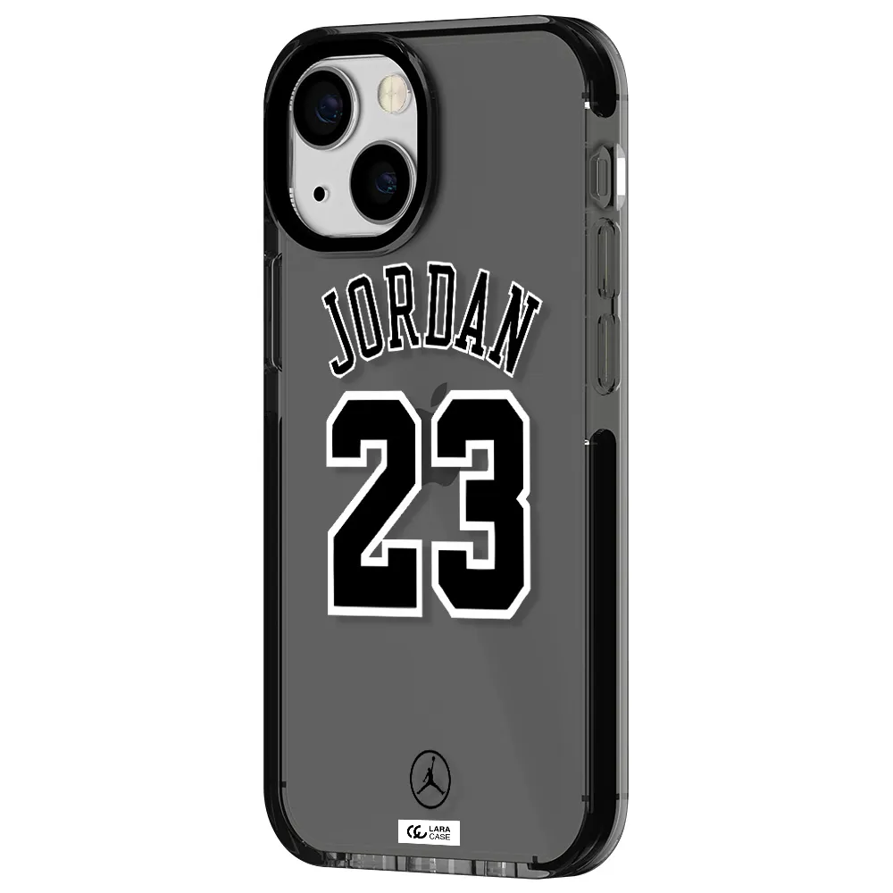 Twenty Three Jordan Apple iPhone 15 impact Smoke Black Case