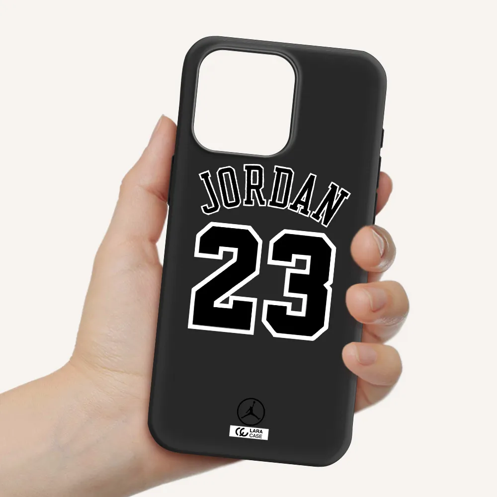 Twenty Three Jordan Apple Iphone 15 Pro max Silicone black Case