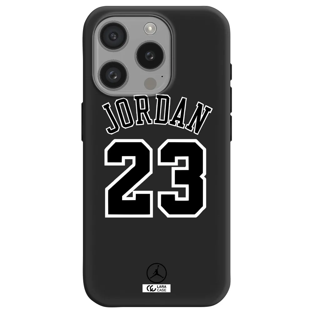Twenty Three Jordan Apple Iphone 15 Pro Silicone Black Case