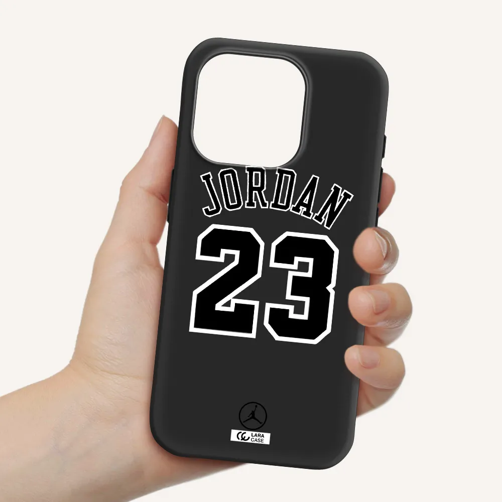 Twenty Three Jordan Apple Iphone 15 Pro Silicone Black Case