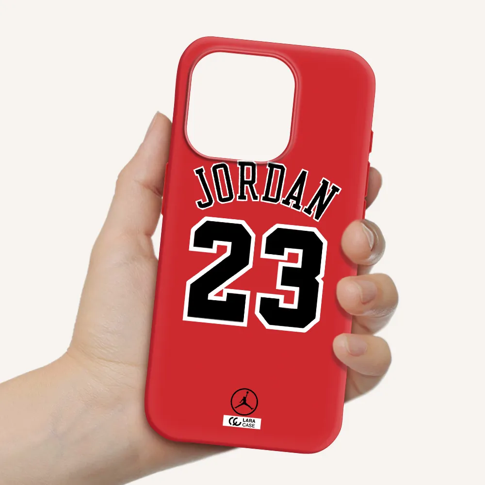 Twenty Three Jordan Apple Iphone 15 Pro Silicone Imperial Red Case