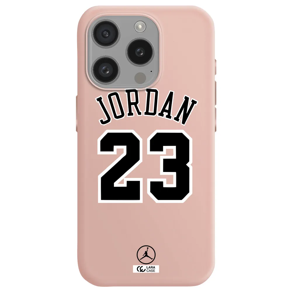 Twenty Three Jordan Apple Iphone 15 Pro Silicone Pastel Pink Case