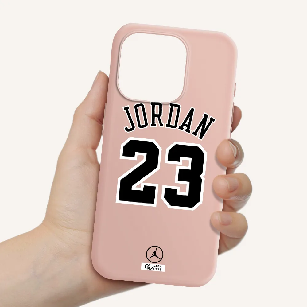 Twenty Three Jordan Apple Iphone 15 Pro Silicone Pastel Pink Case