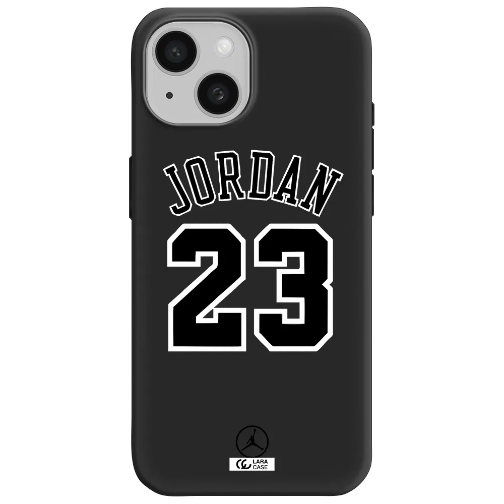 Twenty Three Jordan Apple iPhone 15 Silicone black Case