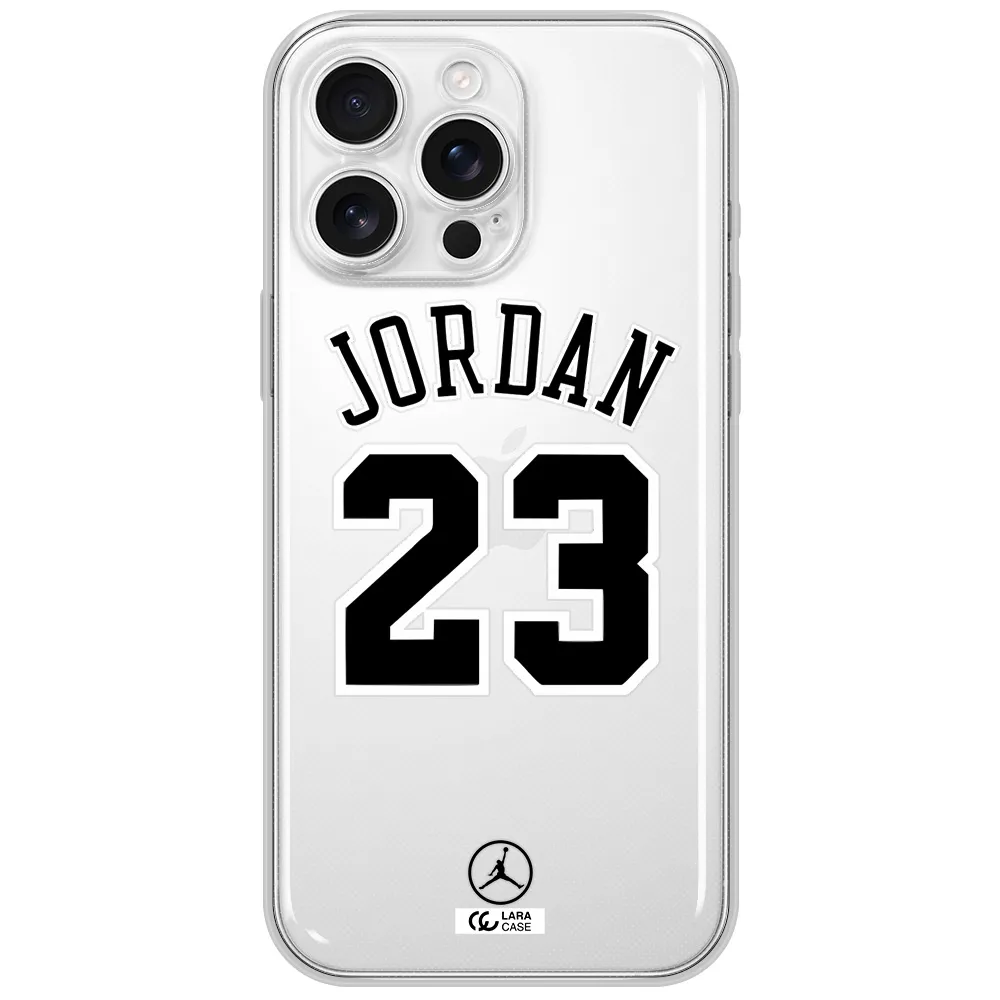 Twenty Three Jordan Apple Iphone 16 Pro Max Clear Tpu Case