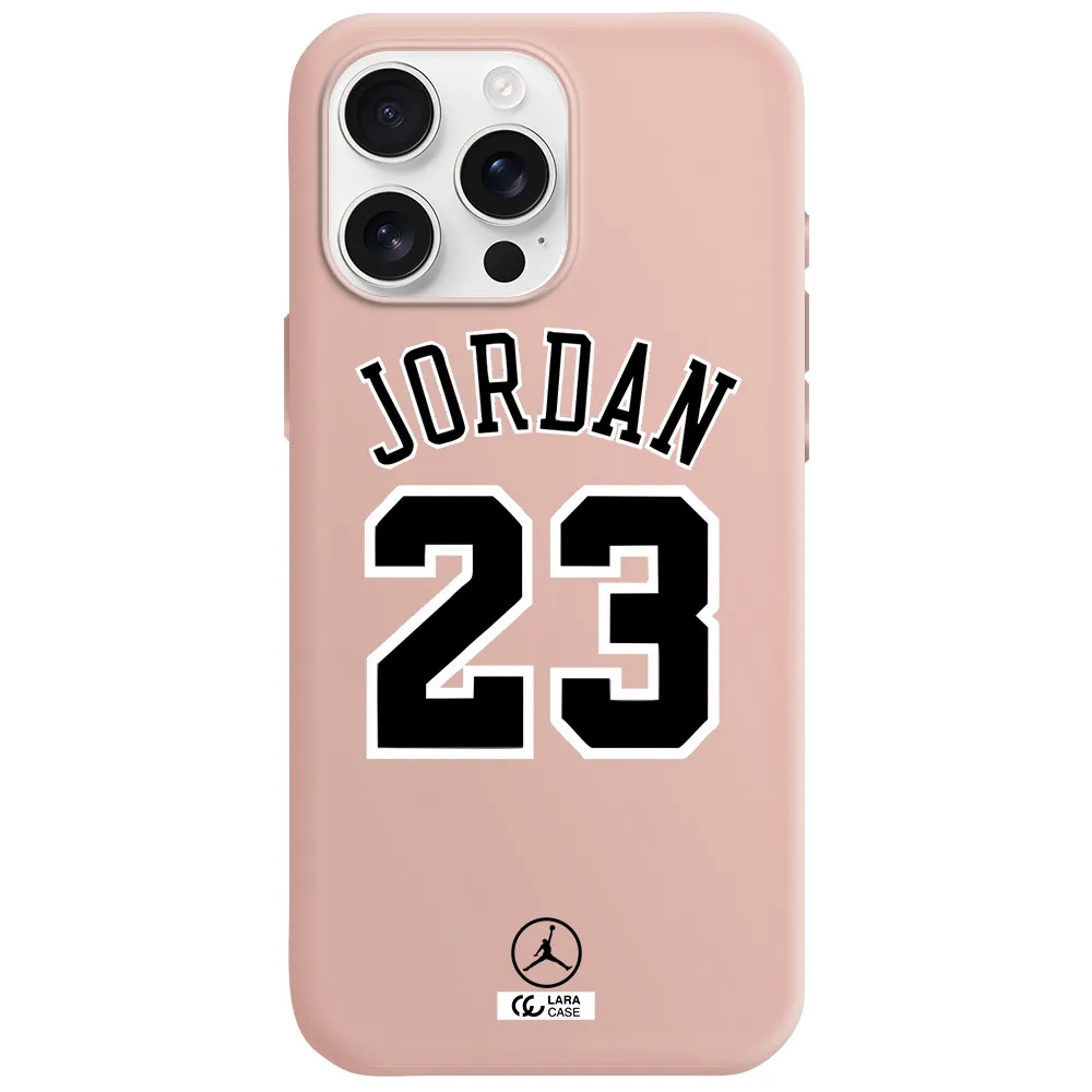 Twenty Three Jordan Apple Iphone 16 Pro Max Silicone Pastel Pink Case