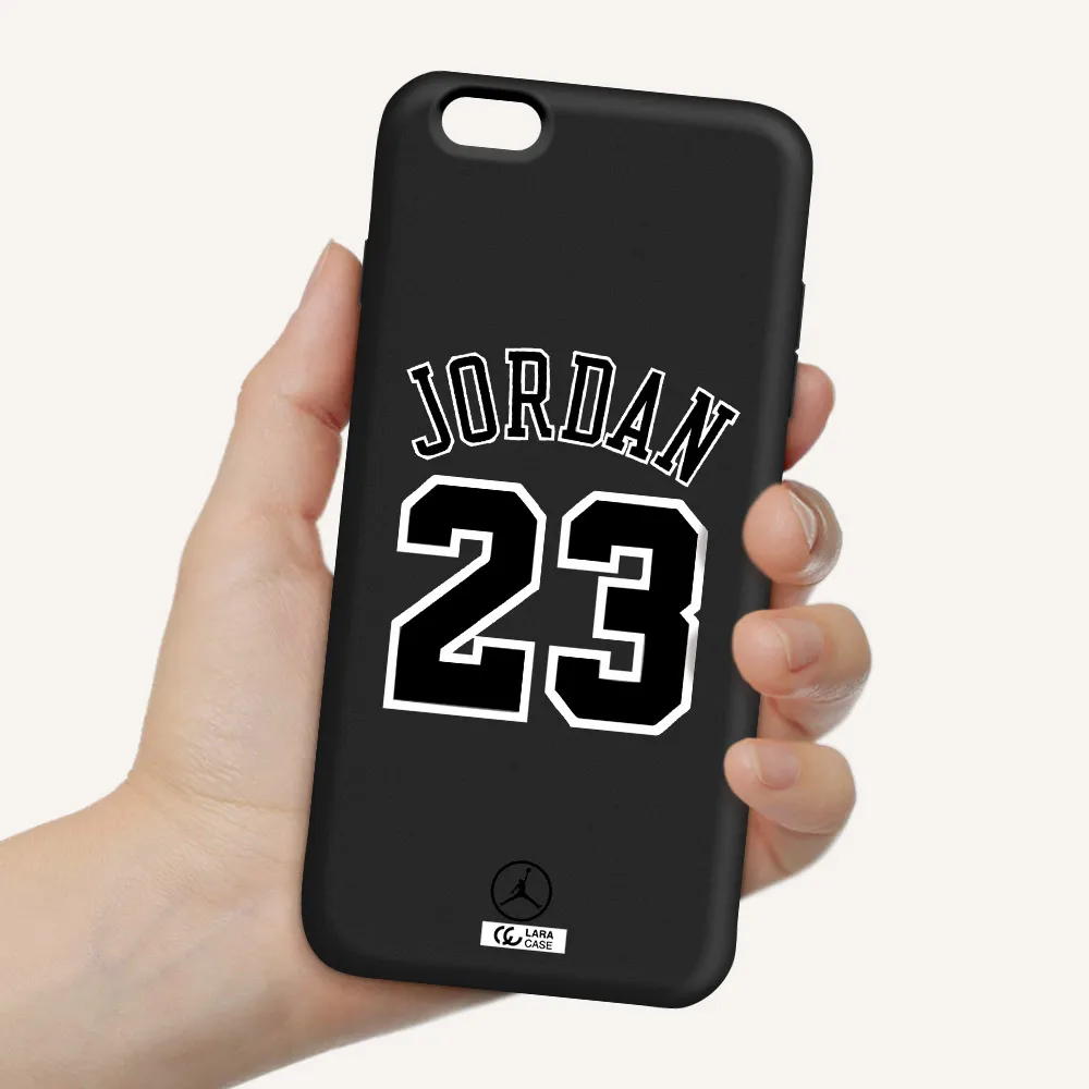 Twenty Three Jordan Apple iPhone 6 plus Silicone black Case