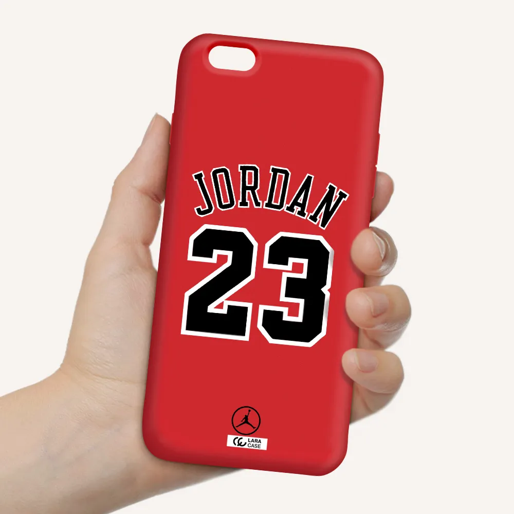 Twenty Three Jordan Apple iPhone 6 plus Silicone Imperial Red Case
