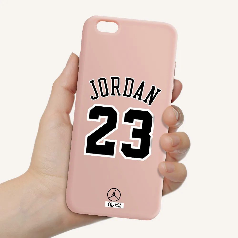 Twenty Three Jordan Apple iPhone 6 plus Silicone pastel pink Case