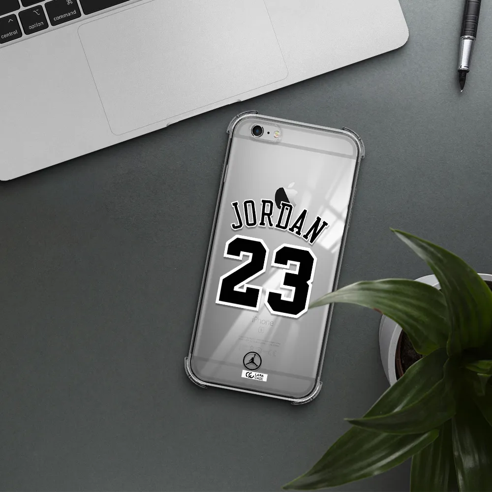 Twenty Three Jordan Apple iPhone 6 s plus Clear PC Case